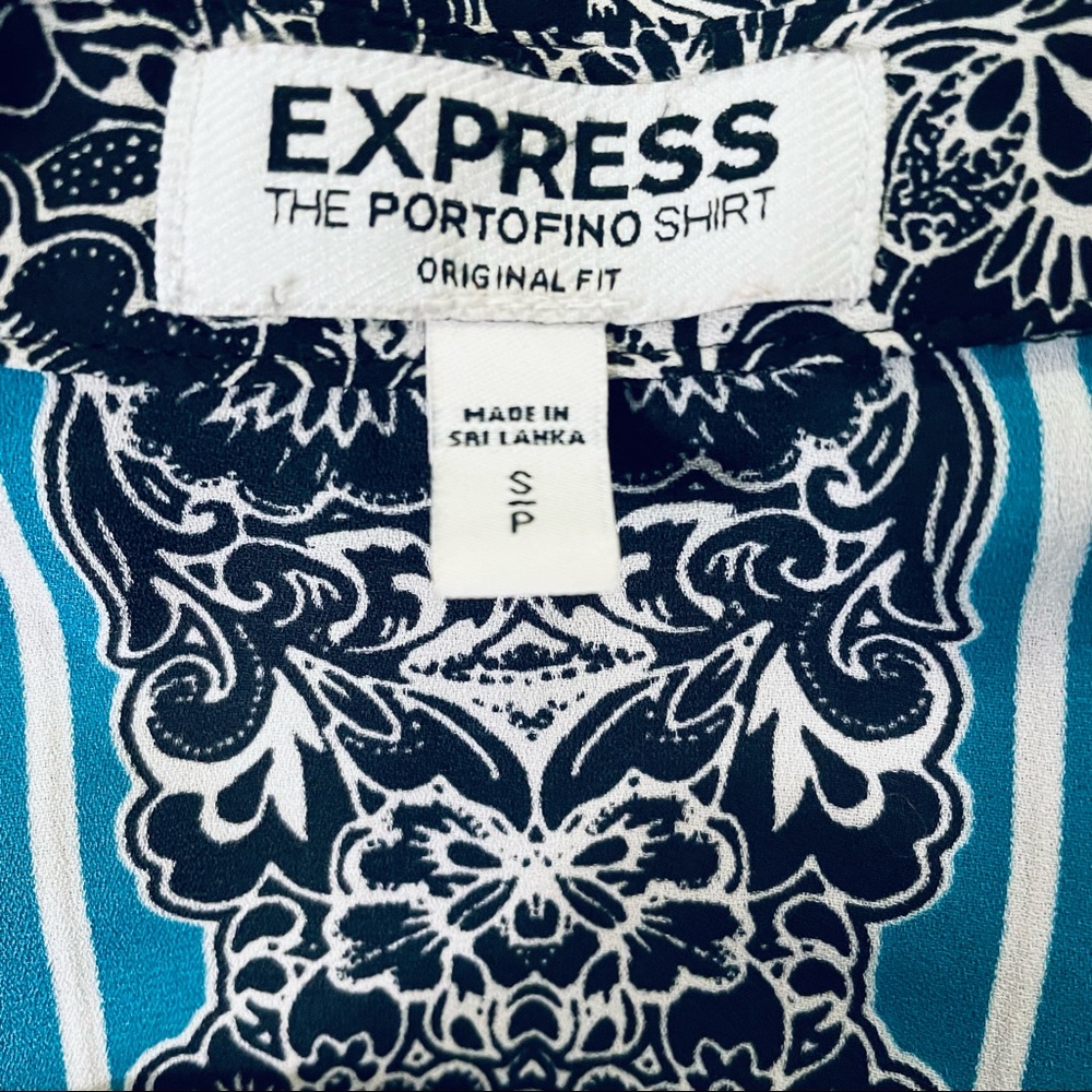 Express Multicolor Button Down Shirt - image 7